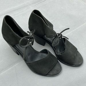 Eileen Fisher Leather Suede Black Shoes Size 5.5